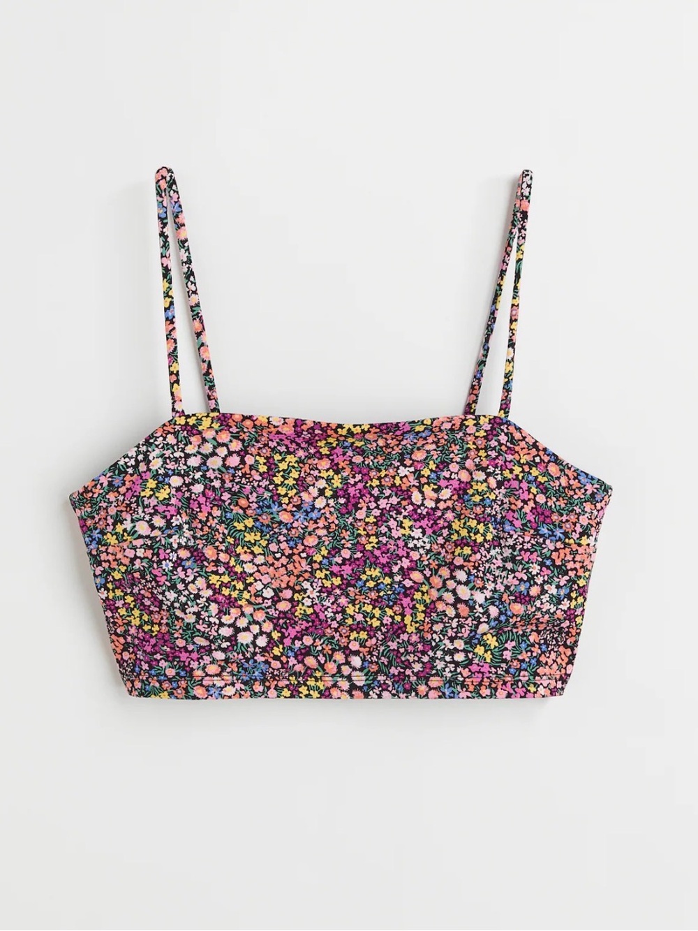 H&M Floral Multicolor Crop Top